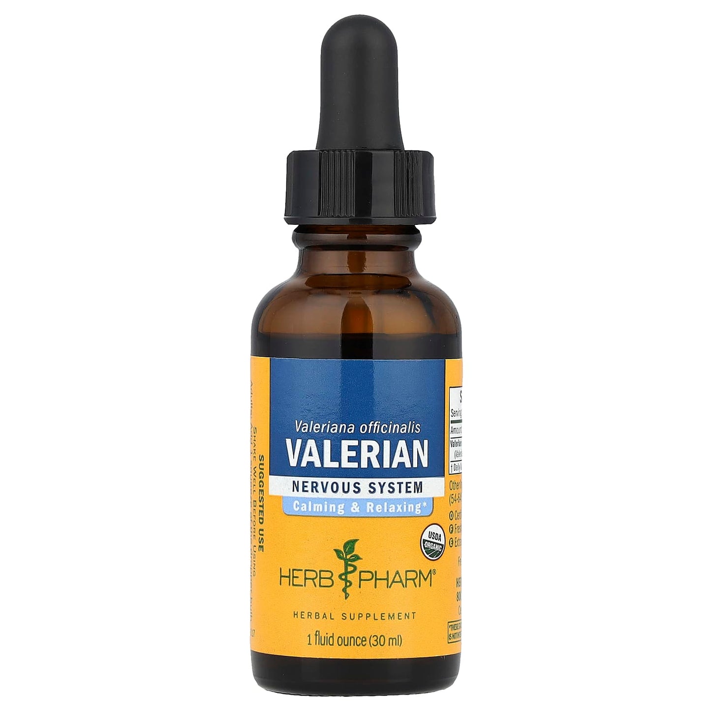 Valerian Root Liquid Extract for Relaxation & Sleep Aid | USDA Organic - Image 1