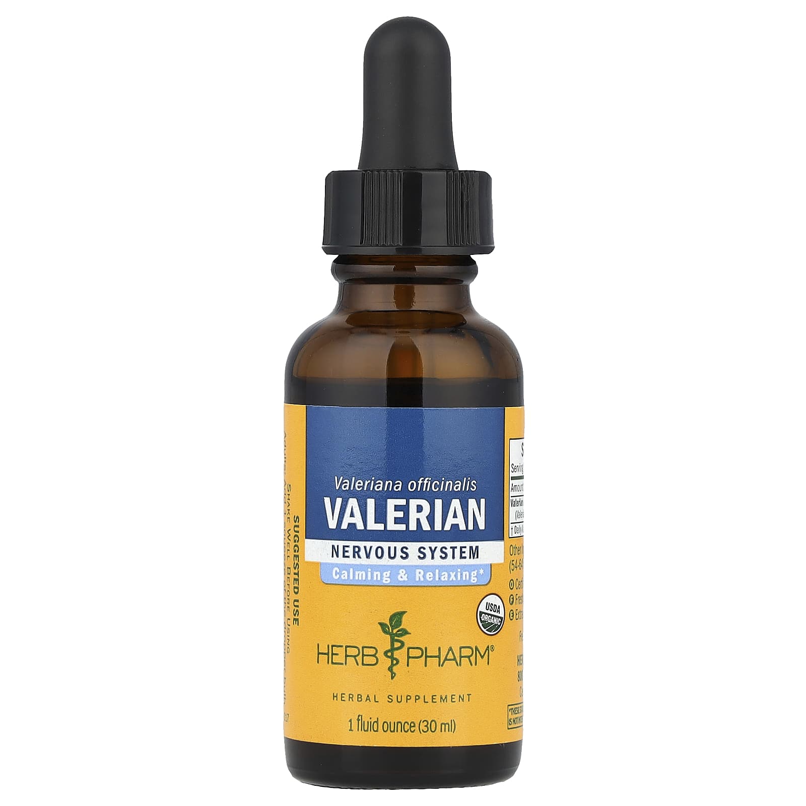Valerian Root Liquid Extract for Relaxation & Sleep Aid | USDA Organic - Image 1