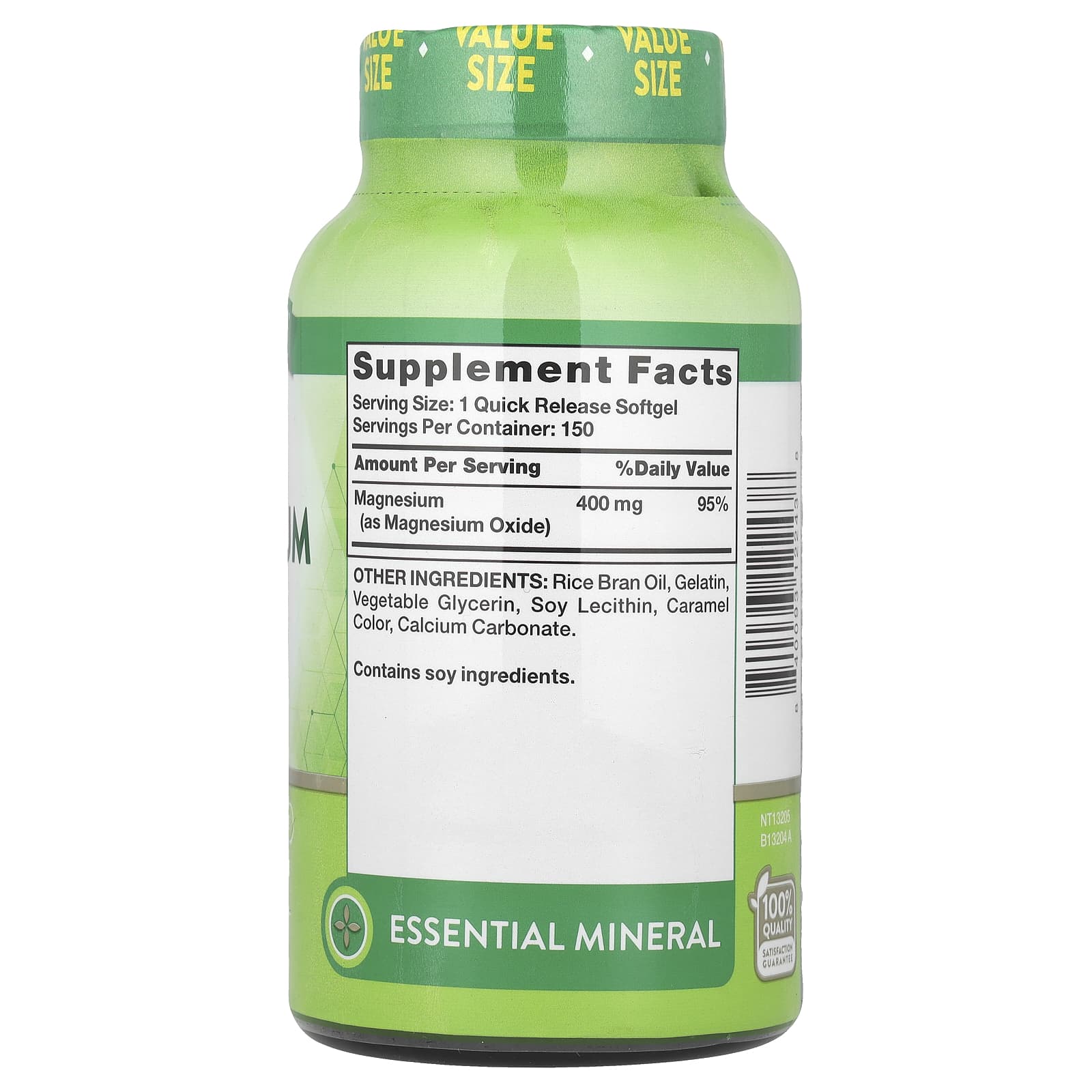 Nature's Truth, Magnesium, Extra Strength, 400 mg, 150 Quick Release Softgels - Image 2