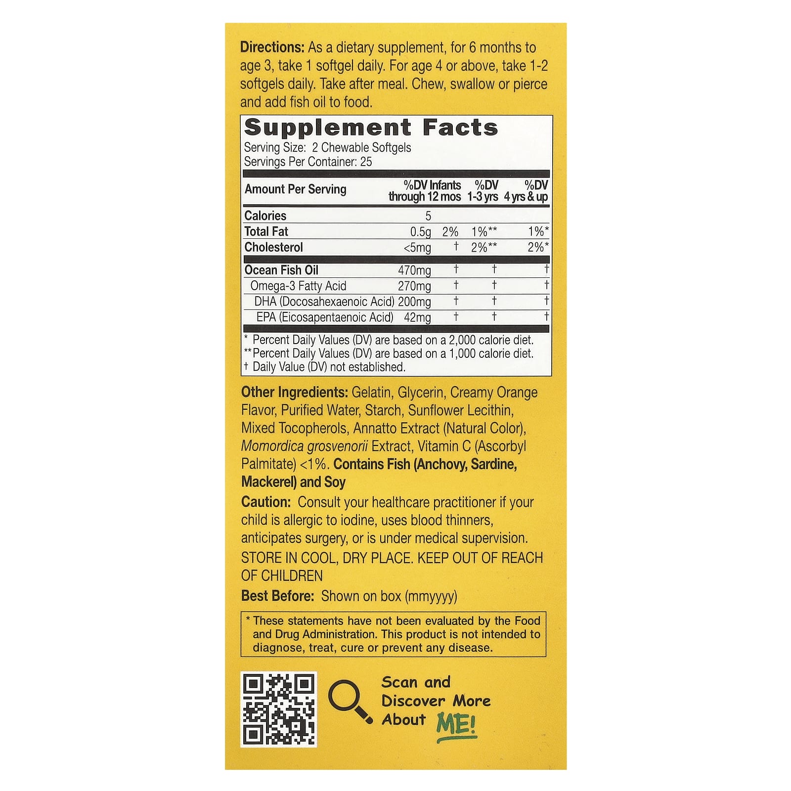 CATALO Children's DHA Formula with Orange Flavor (60 Softgels) - Image 2