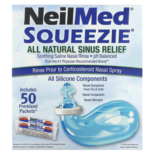 Squip, NeilMed Squeezie, All Natural Sinus Relief, 1 Kit - Image 1