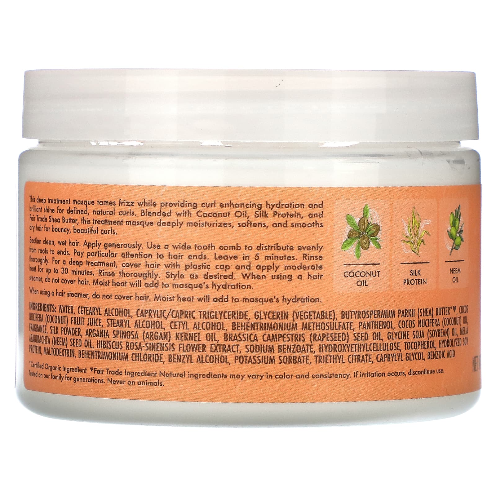 SheaMoisture, Curl & Shine Hair Masque, Coconut & Hibiscus, 11.5 oz (326 g) - Image 2