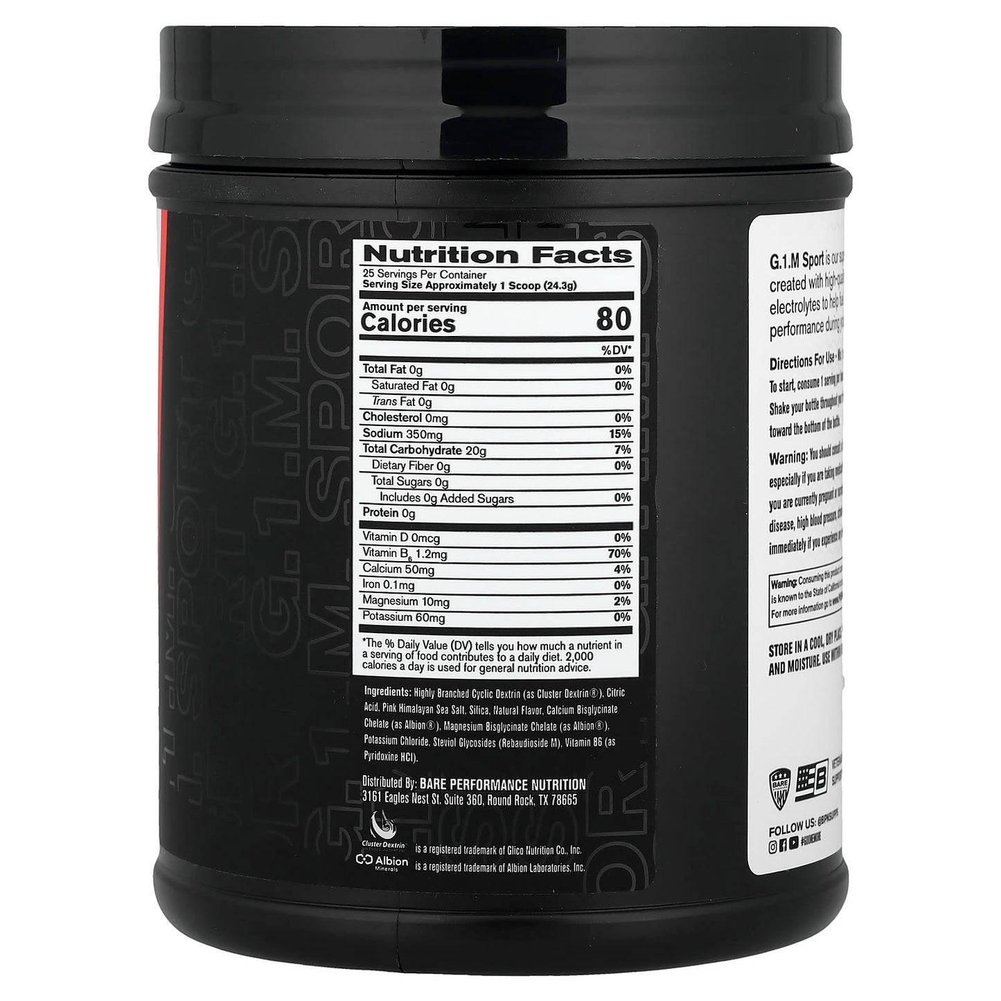 BPN G.1.M Sport Endurance Formula - Orange, 1 lb 5.4 oz (608 g) - Image 2
