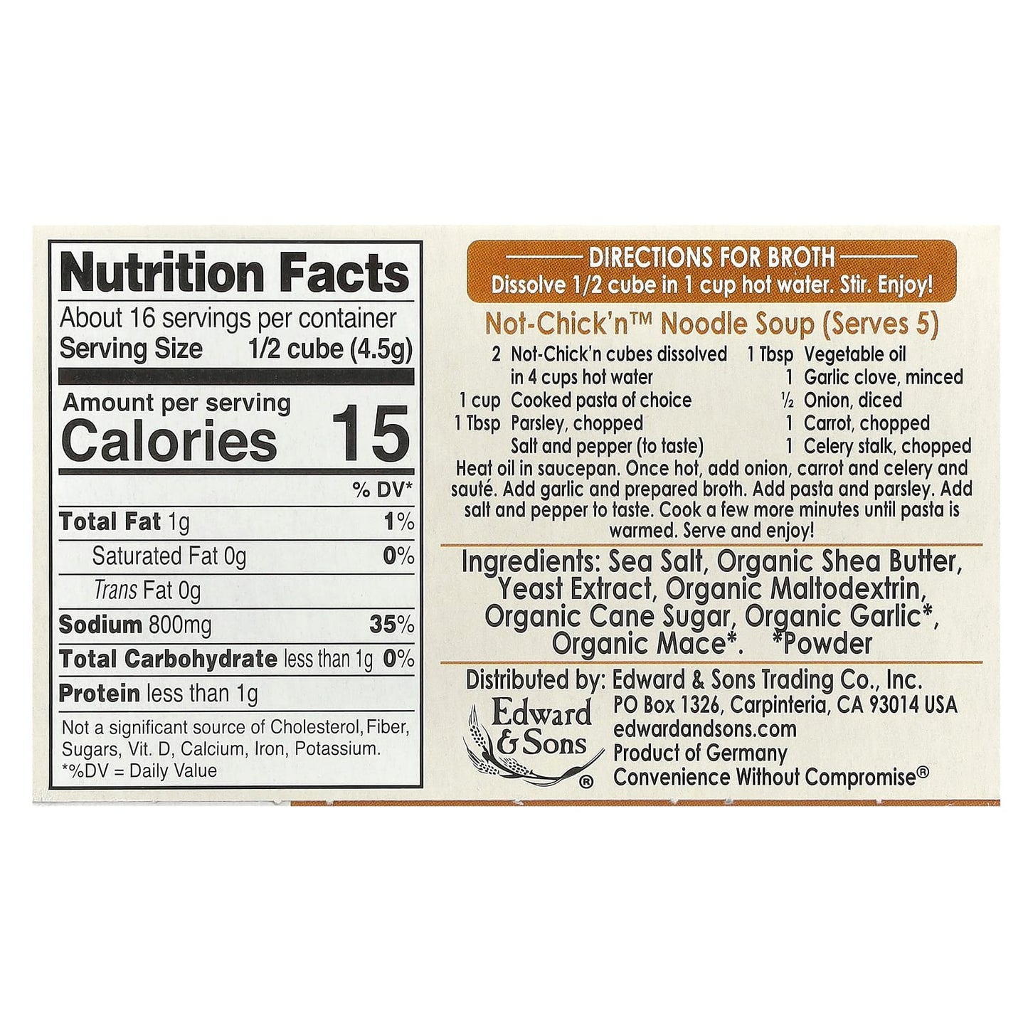 Vegan Bouillon Cubes by Edward & Sons - 8 Pack - Image 2