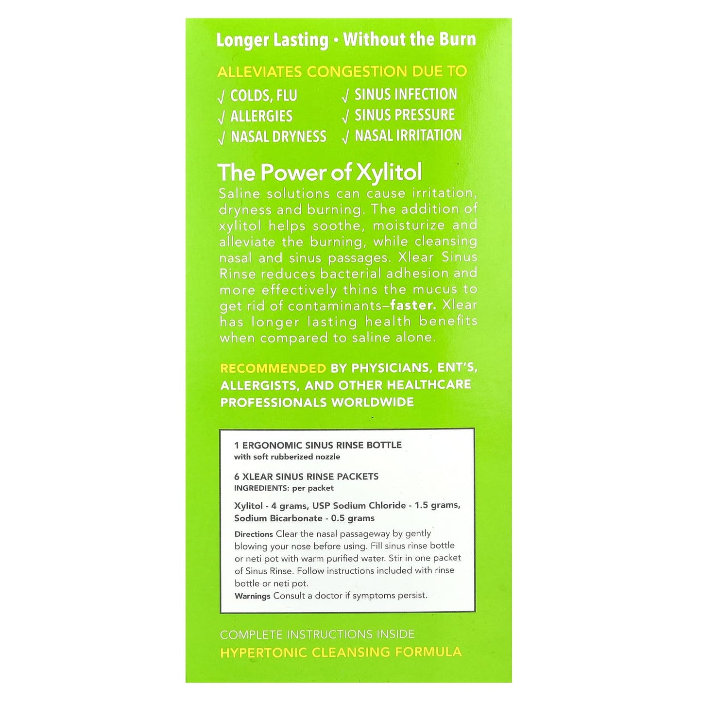 Xlear, Natural Sinus Rinse with Xylitol, 1 Kit - Image 2