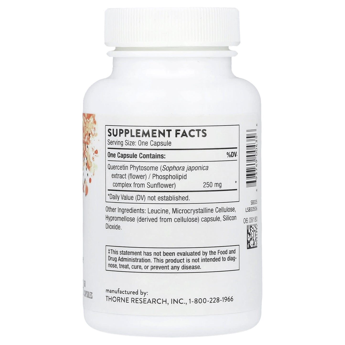 Thorne, Quercetin Phytosome, 60 Capsules (250 mg per Capsule) - Image 2