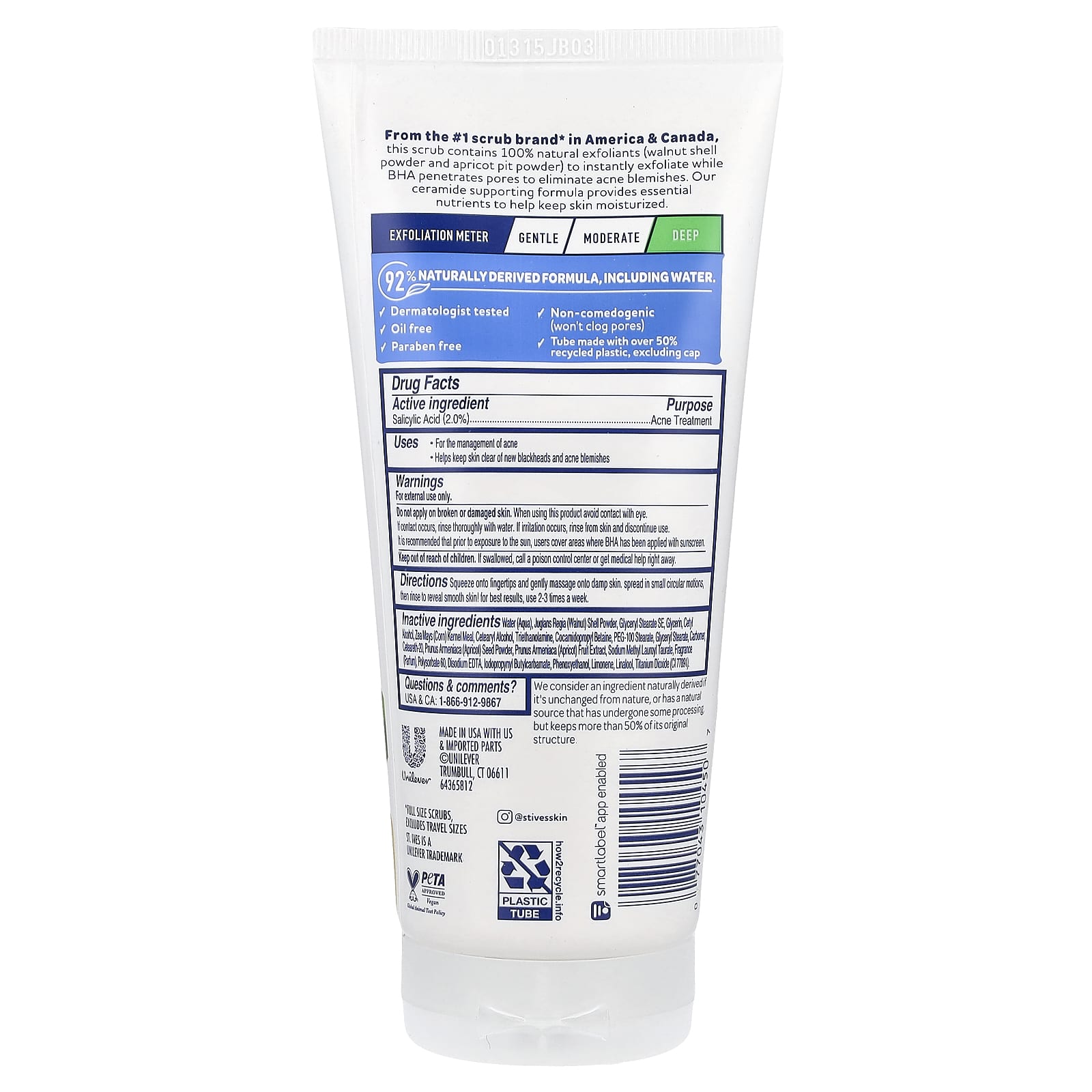 St. Ives, BHA Exfoliant, For Acne-Prone Skin, Apricot , 6 oz (170 g) - Image 2