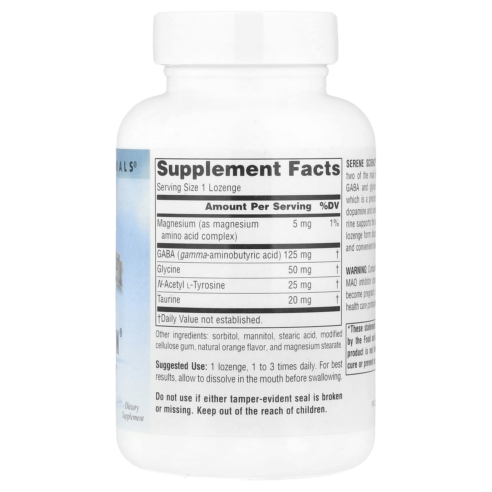 Source Naturals, Serene Science®, GABA Calm®, Orange, 120 Lozenges - Image 2