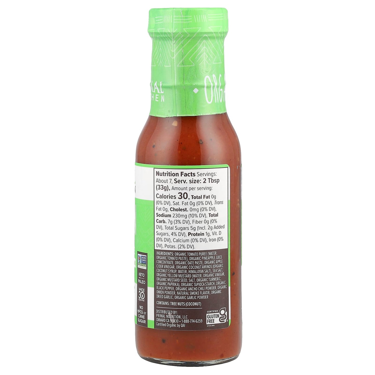 Primal Kitchen, Hawaiian Style BBQ Sauce, 8.5 oz (241 g) - Image 2