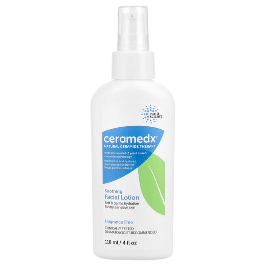 Ceramedx Soothing Facial Lotion for Dry Sensitive Skin 4oz - Image 1