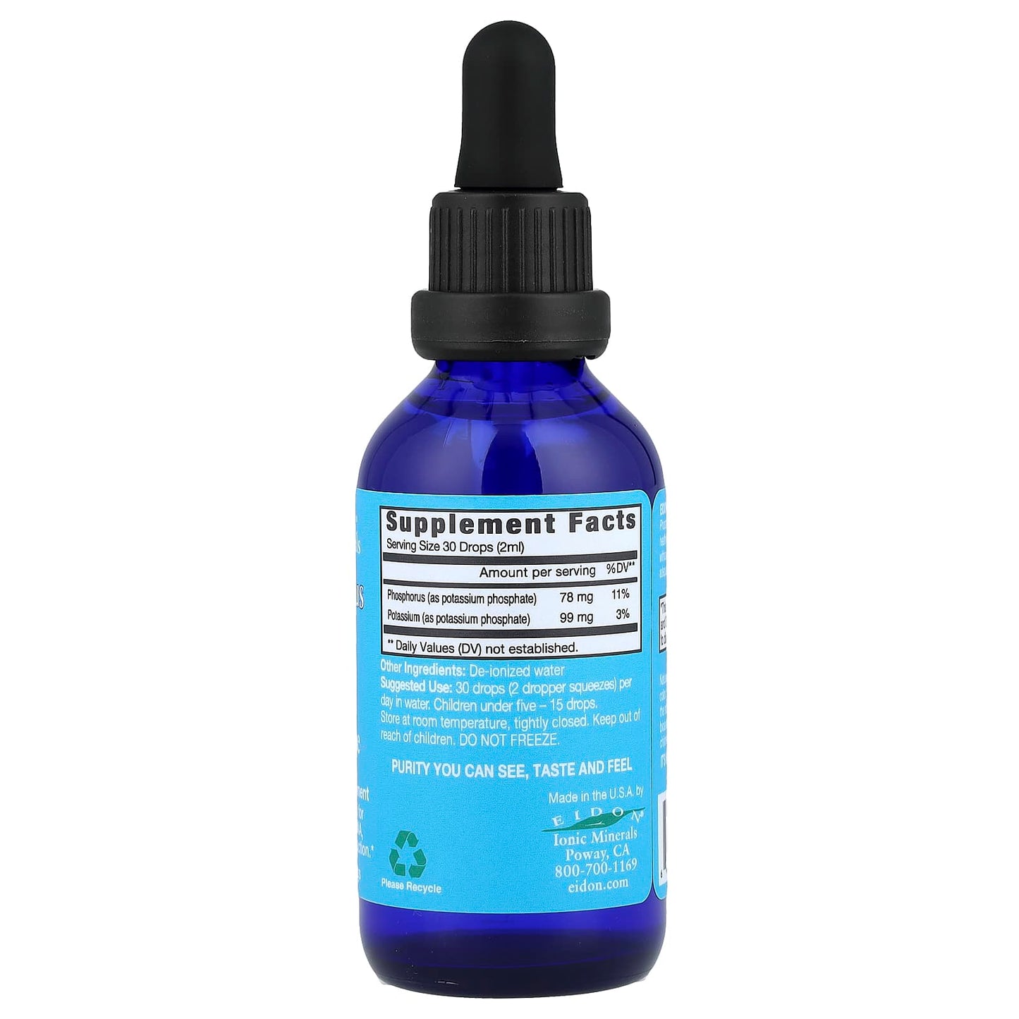 Eidon Ionic Phosphorus Liquid Concentrate for Healthy Bones & Energy - Image 2