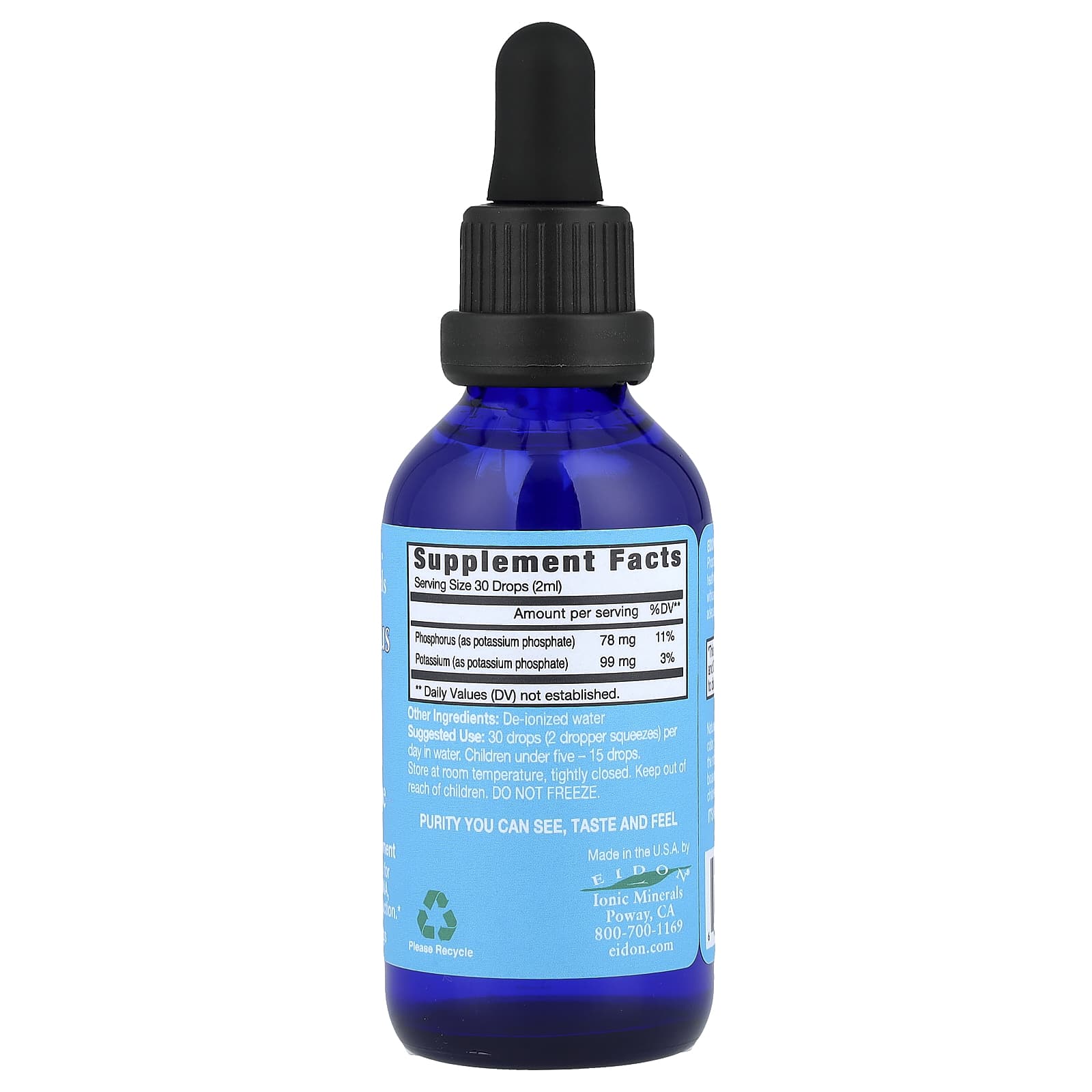 Eidon Ionic Phosphorus Liquid Concentrate for Healthy Bones & Energy - Image 2