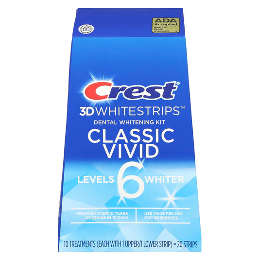 Crest 3D Whitestrips Dental Whitening Kit - 20 Strips - Classic Vivid - Image 1
