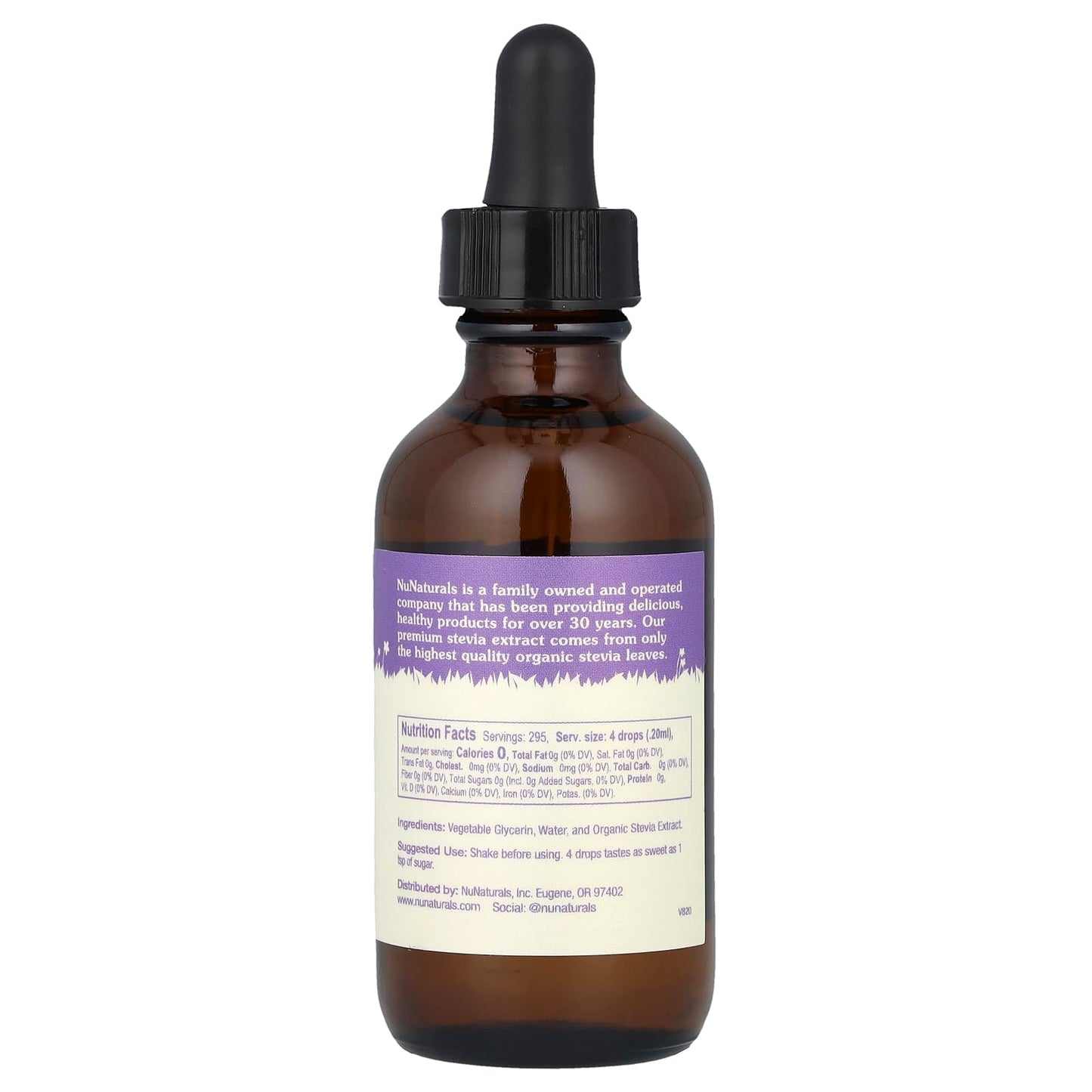 NuNaturals, Stevia, Alcohol-Free , 2 fl oz (59 ml) - Image 2