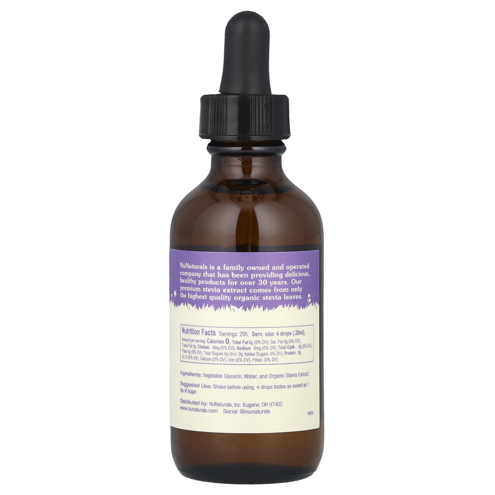 NuNaturals, Stevia, Alcohol-Free , 2 fl oz (59 ml) - Image 2
