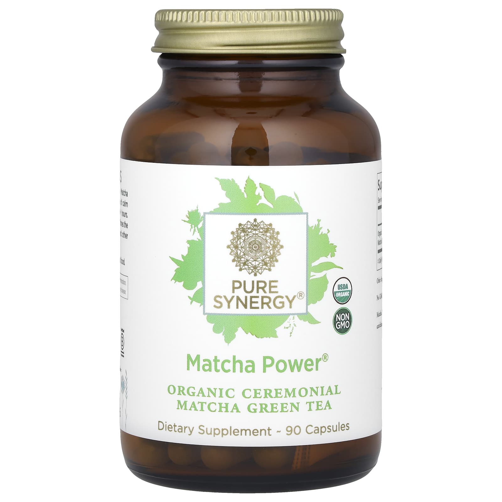 Pure Synergy, Matcha Power, 90 Capsules (500 mg per Capsule) - Image 1