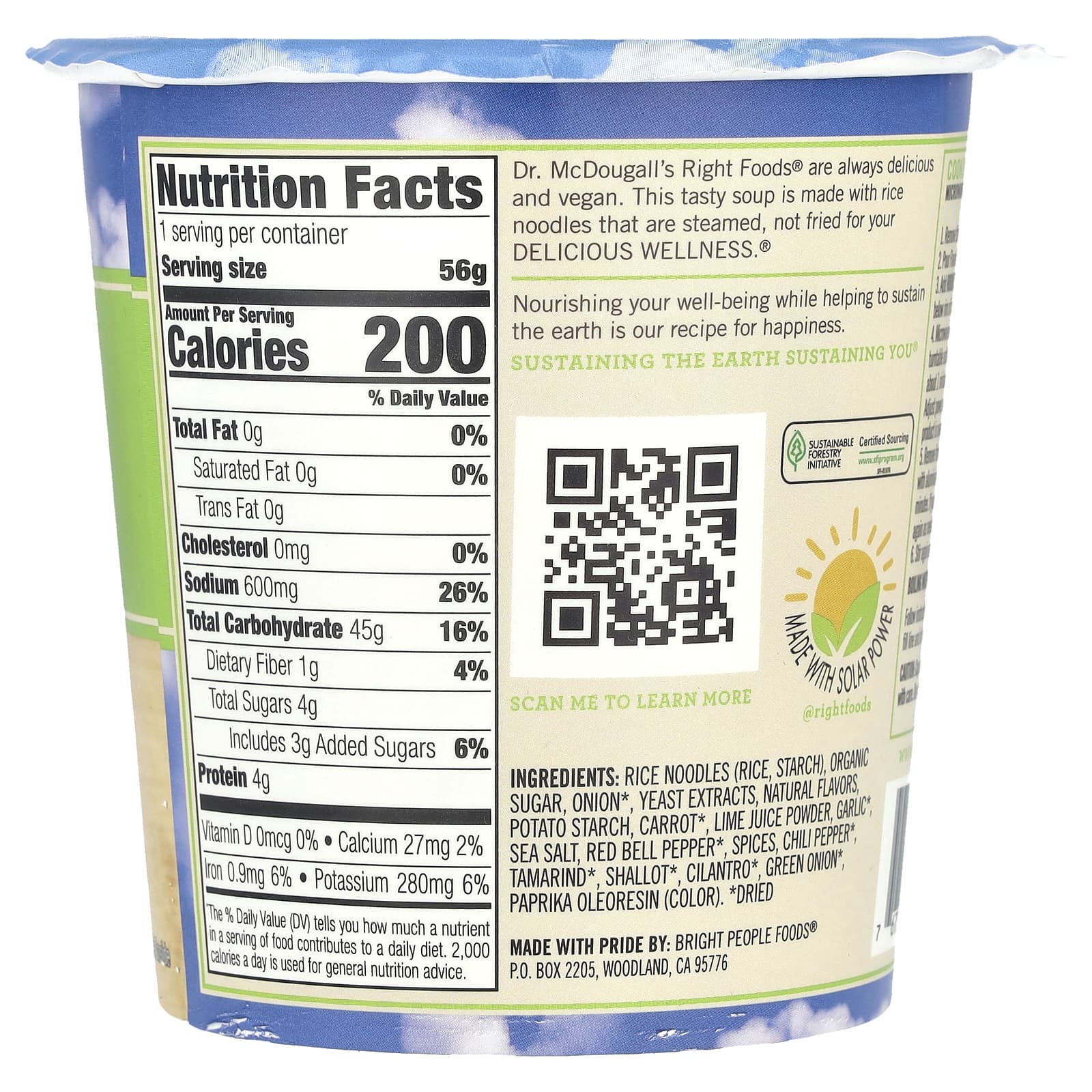 Delicious Vegan Pad Thai Noodle Soup by Dr. McDougall's - Gluten-Free & Non-GMO - Image 2
