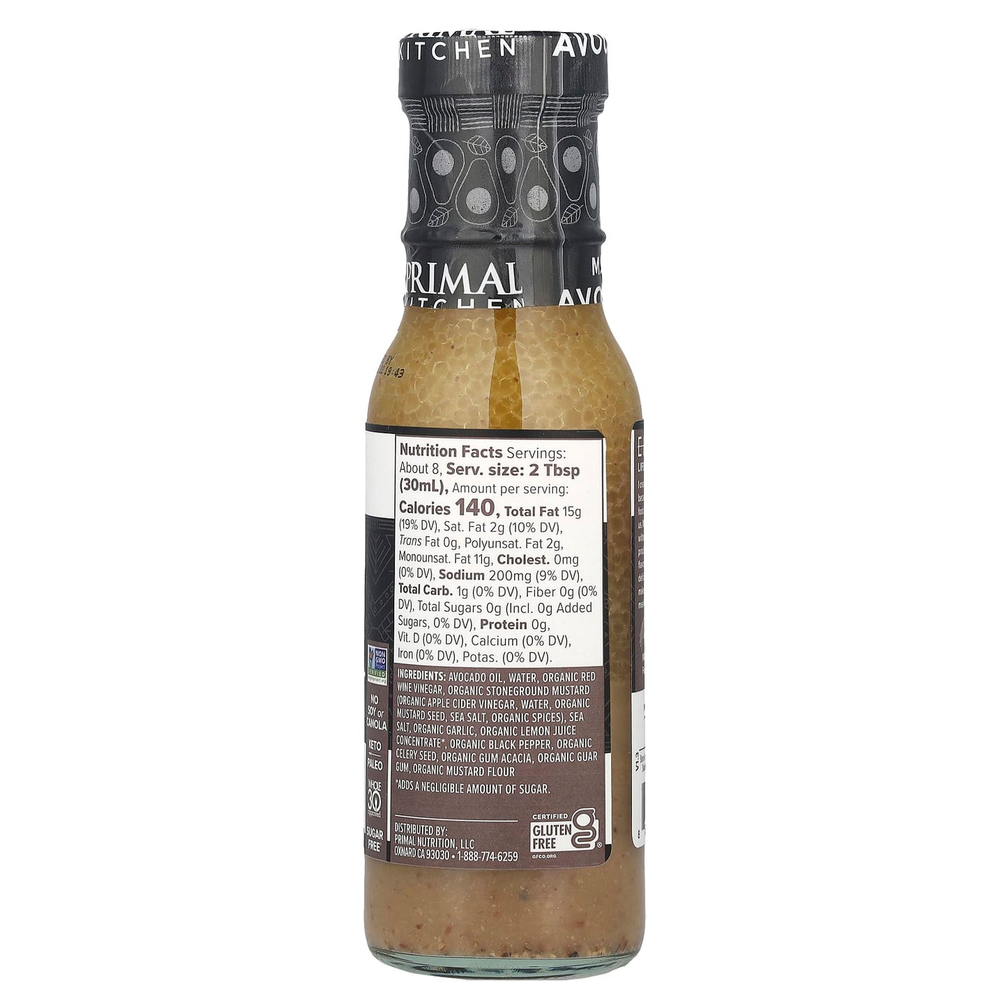 Primal Kitchen, Dressing & Marinade Made with Avocado Oil, Oil & Vinegar, 8 fl oz (236 ml) - Image 2