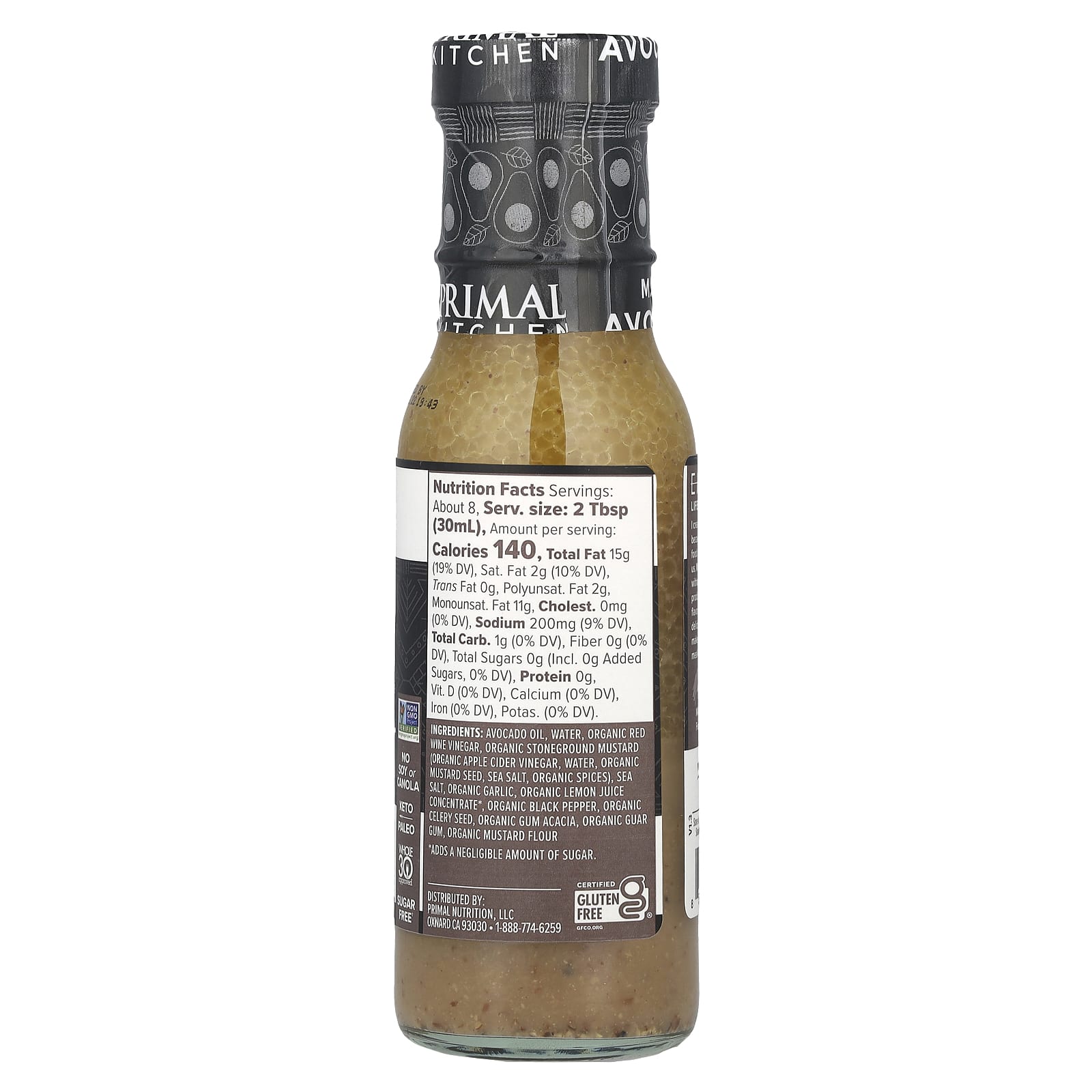 Primal Kitchen, Dressing & Marinade Made with Avocado Oil, Oil & Vinegar, 8 fl oz (236 ml) - Image 2