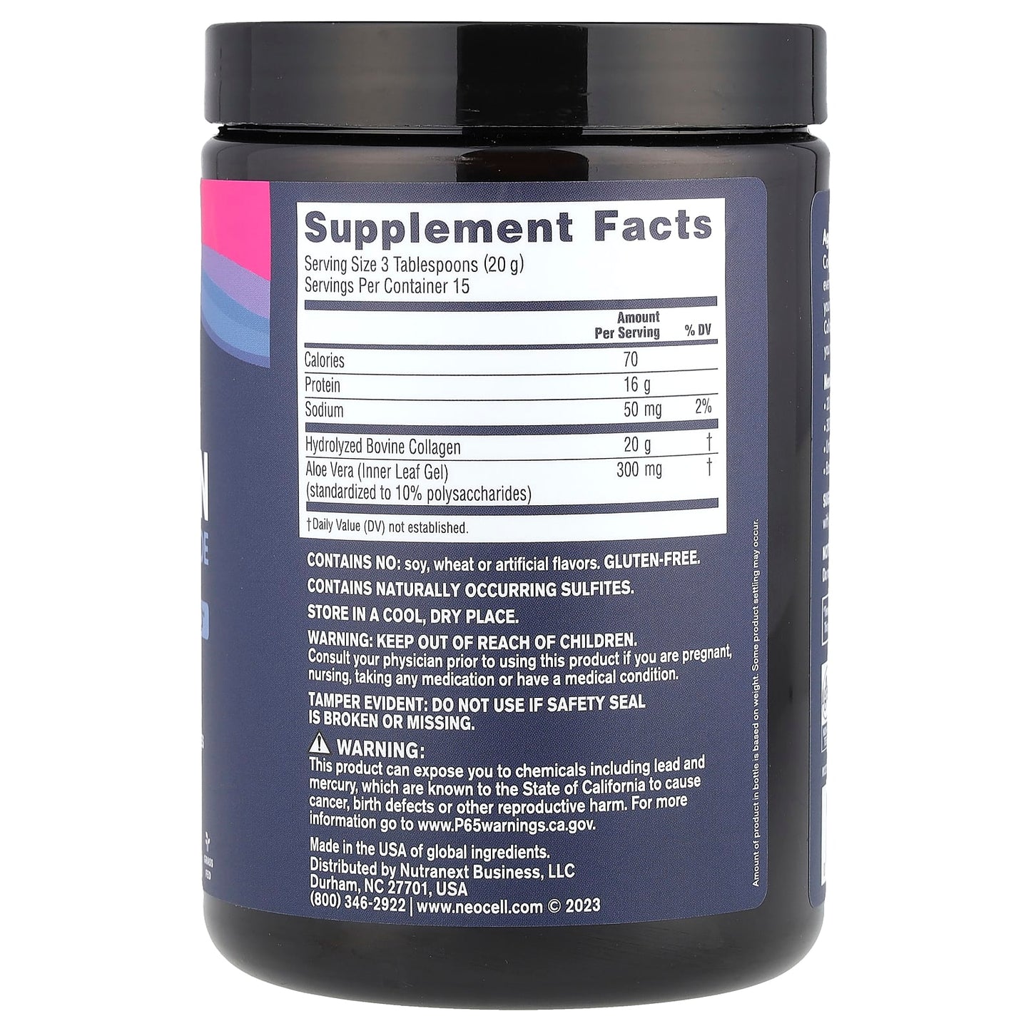 NeoCell, Super Collagen With Aloe, Unflavored, 10.6 oz (300 g) - Image 2