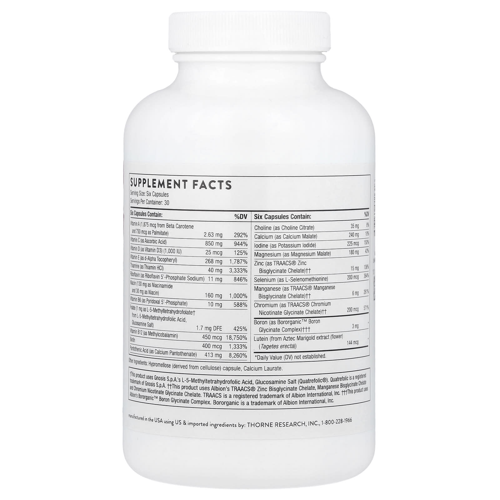 Thorne, Women's Multi 50+, 180 Capsules - Image 2