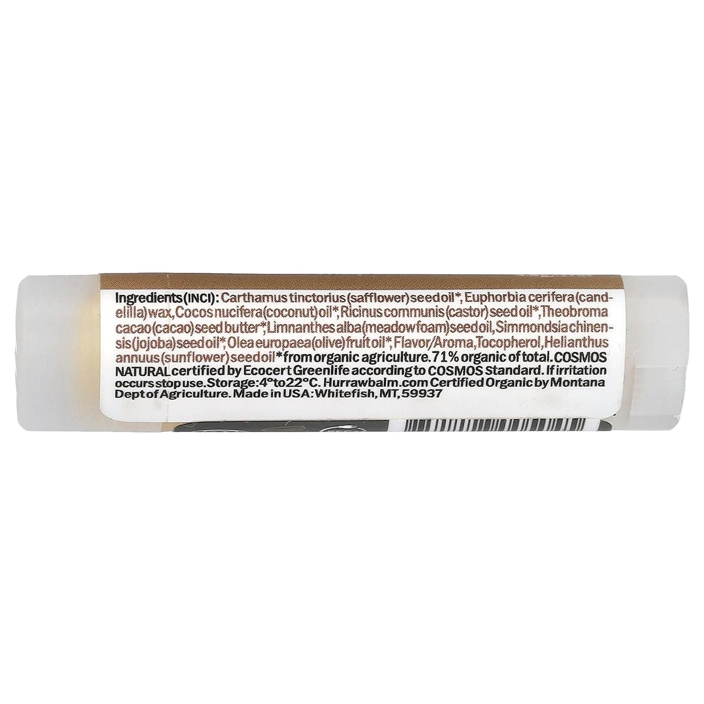 Organic Coconut Hurraw! Lip Balm, Natural Moisturizer, Cruelty Free - Image 2