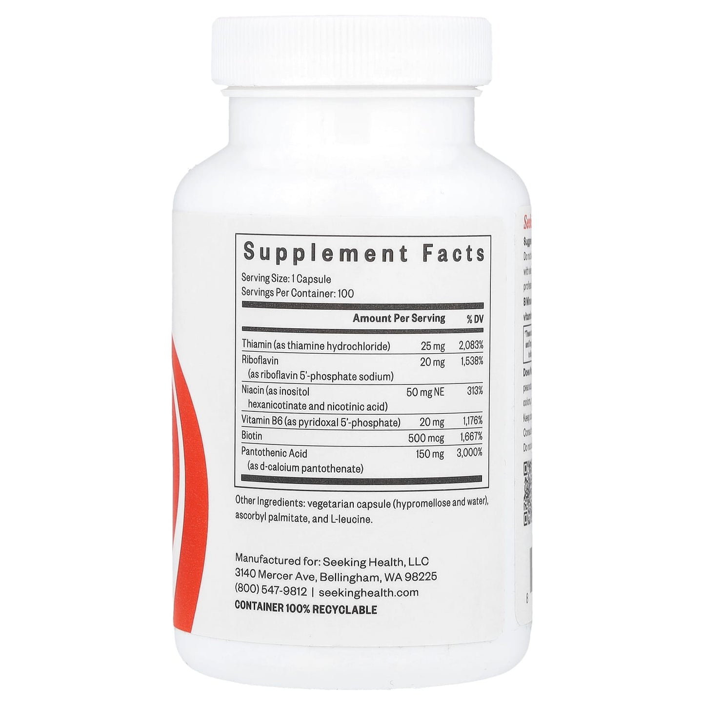Seeking Health, B Minus, 100 Capsules - Image 2