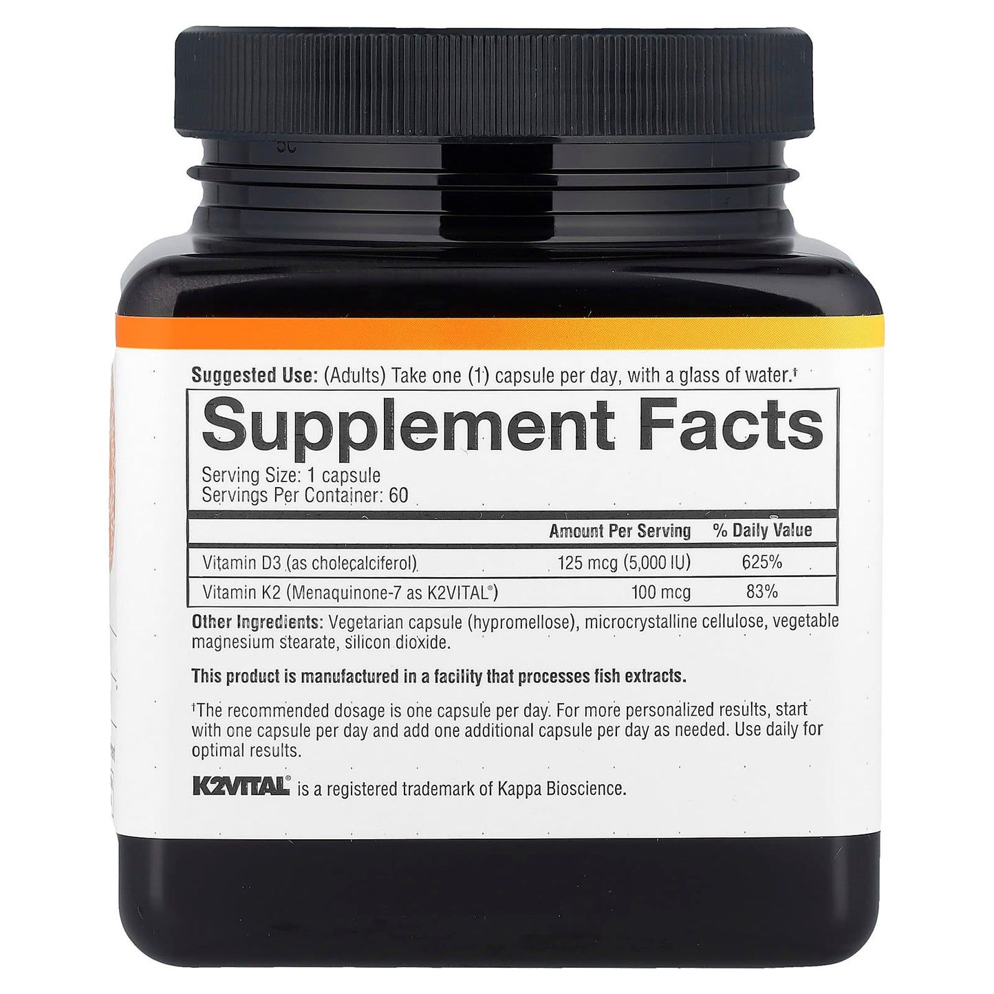 Youtheory, K2D3 Essential Daily Vitamins, 60 Vegetarian Capsules - Image 2