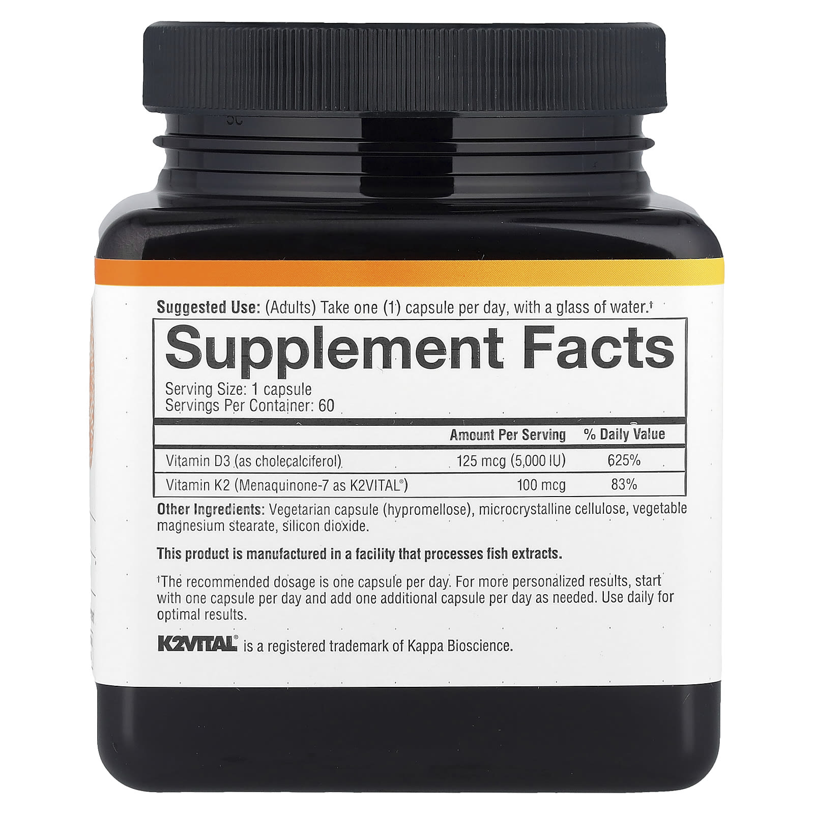 Youtheory, K2D3 Essential Daily Vitamins, 60 Vegetarian Capsules - Image 2