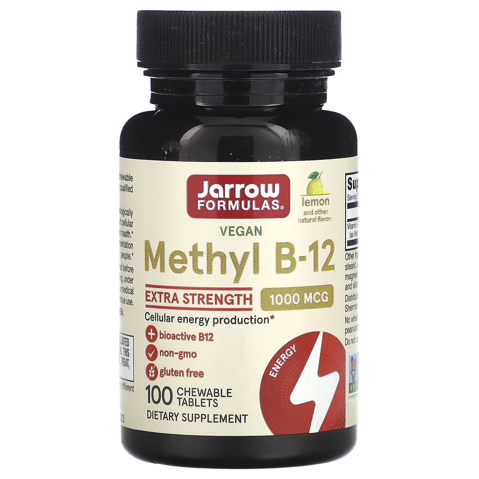 Jarrow Formulas Methyl B-12 Extra Strength 1000 mcg Tablets - Image 1