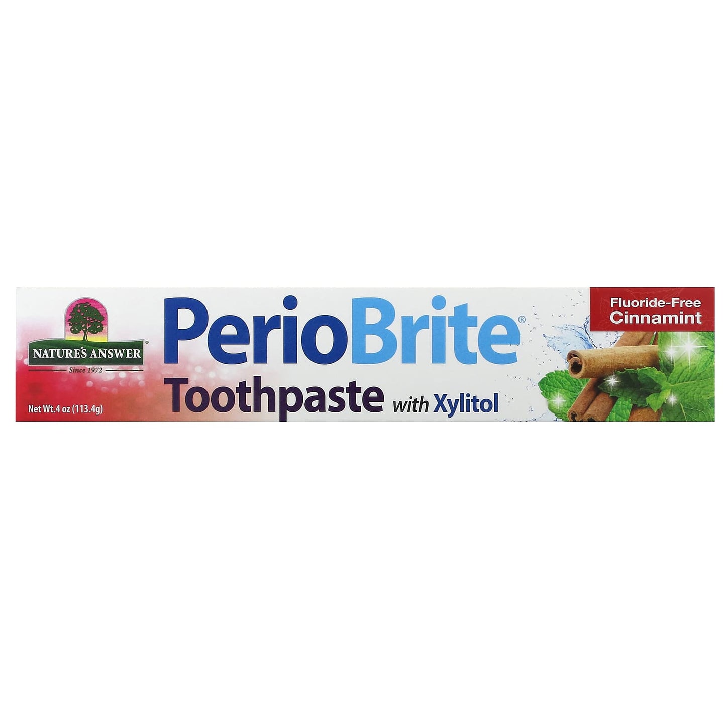 Nature's Answer, PerioBrite, Toothpaste with Xylitol, Cinnamint, 4 oz (113.4 g) - Image 2