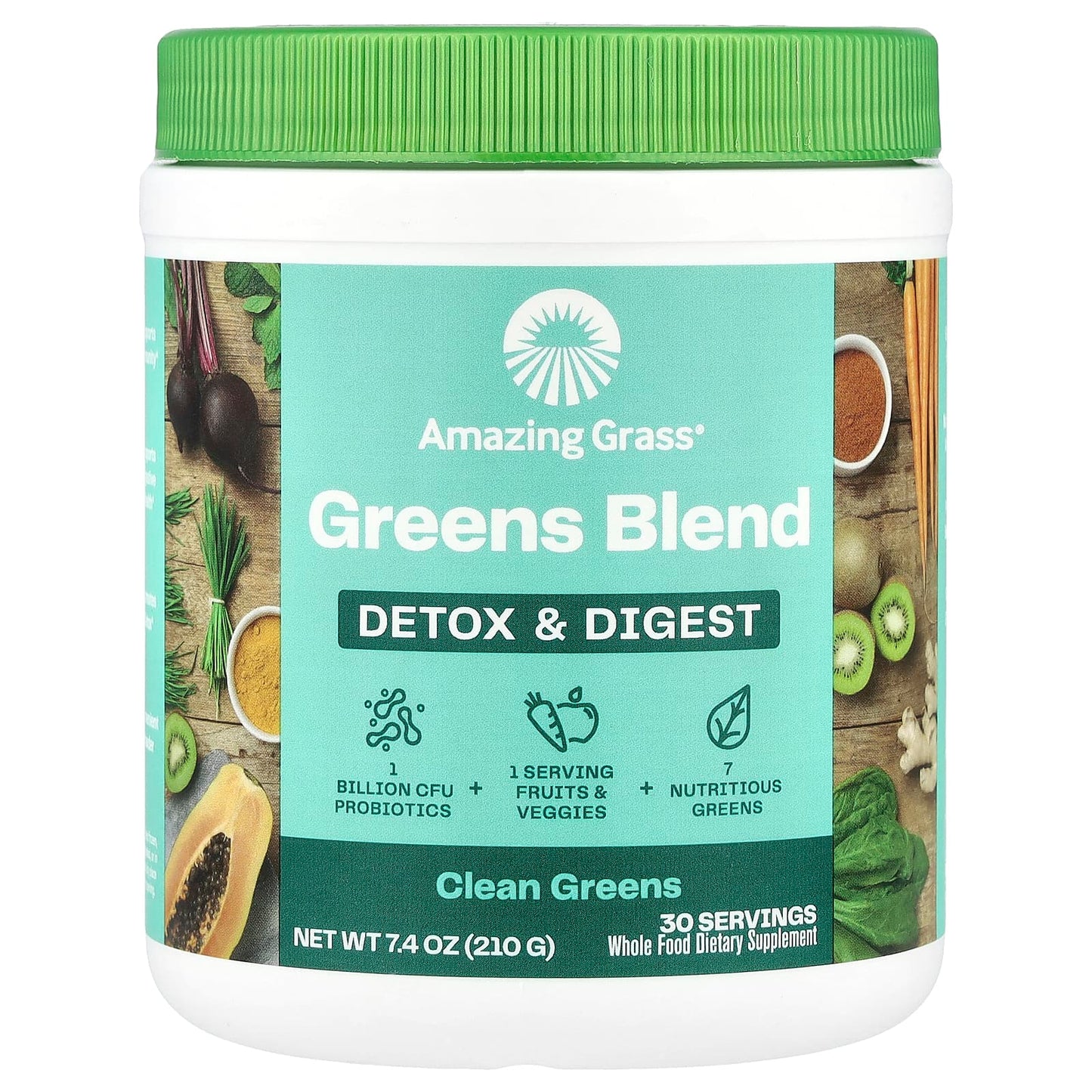 Amazing Grass Greens Blend for Immunity & Digestive Health - 7.4 oz - Image 1