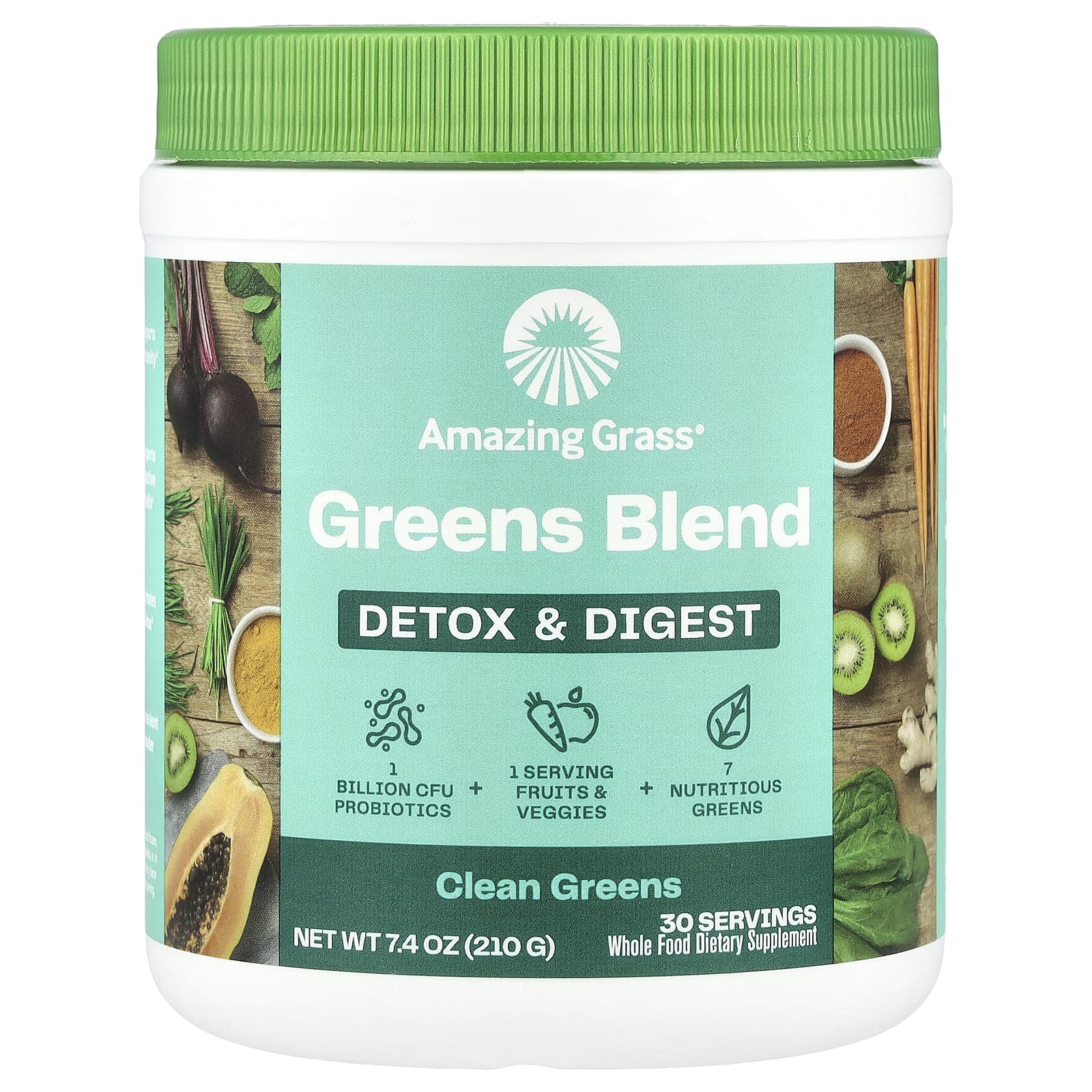 Amazing Grass Greens Blend for Immunity & Digestive Health - 7.4 oz - Image 1