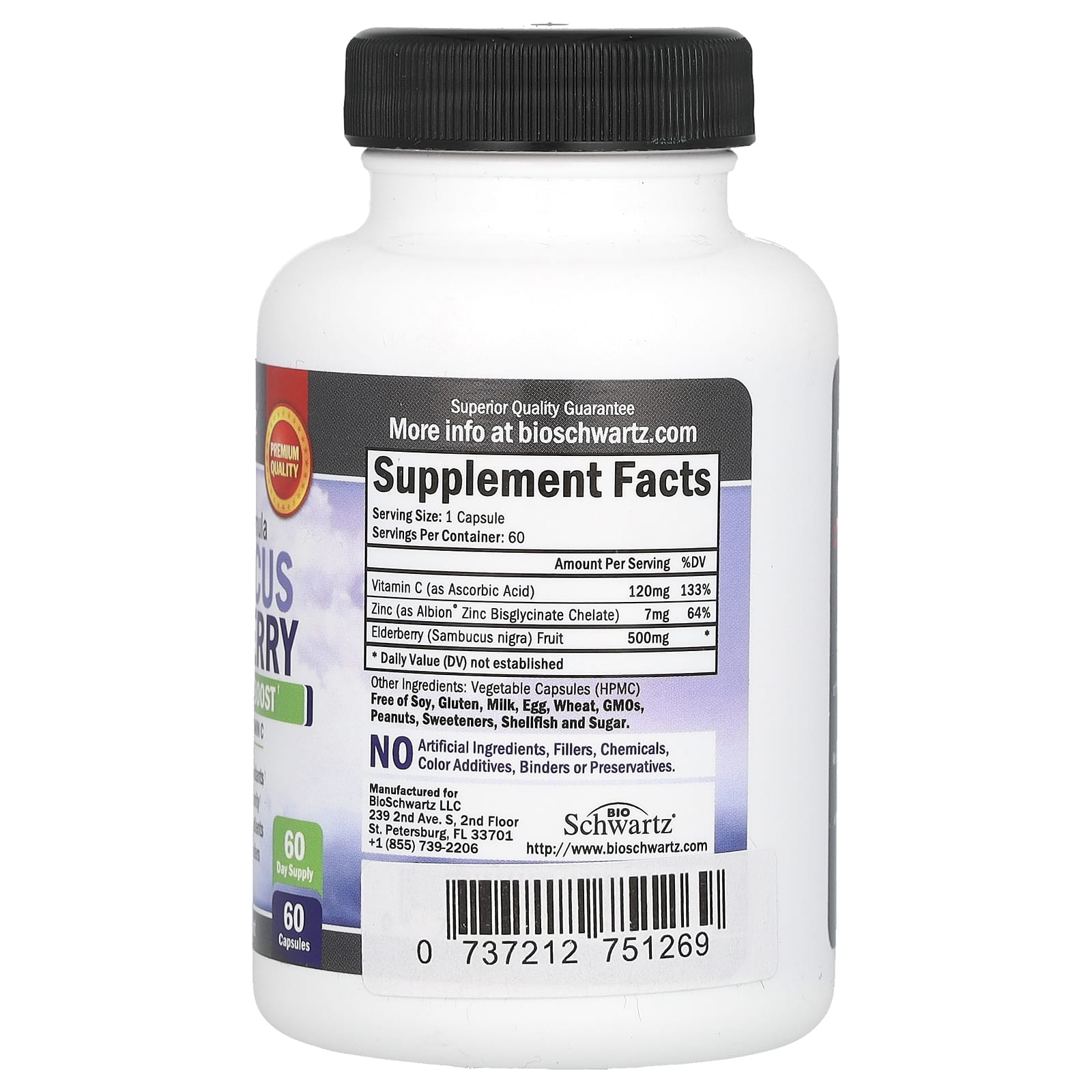 BioSchwartz Elderberry with Zinc & Vitamin C - Immune Support Supplement - Image 2