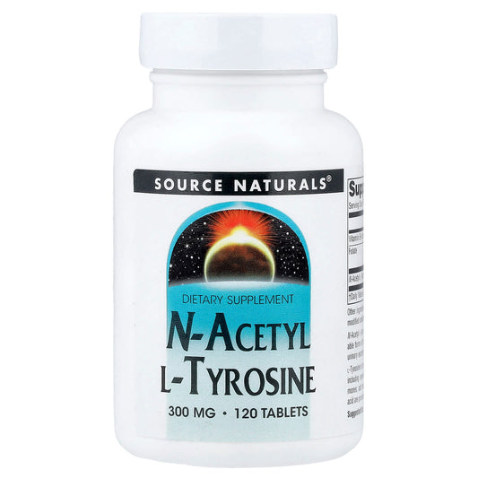 Source Naturals, N-Acetyl L-Tyrosine, 120 Tablets - Image 1