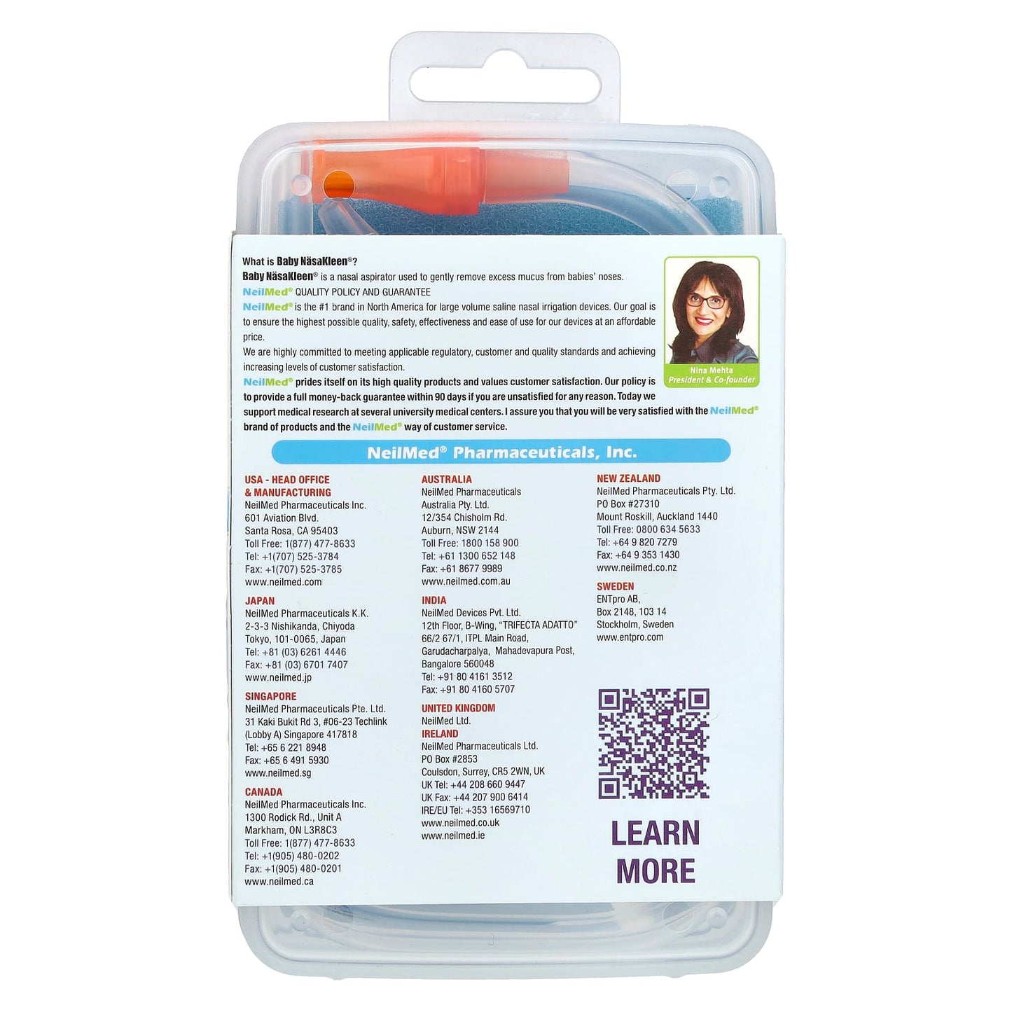 Squip, NeilMed NasaKleen, Babies & Kids Nasal-Oral Aspirator, 1 Kit - Image 2
