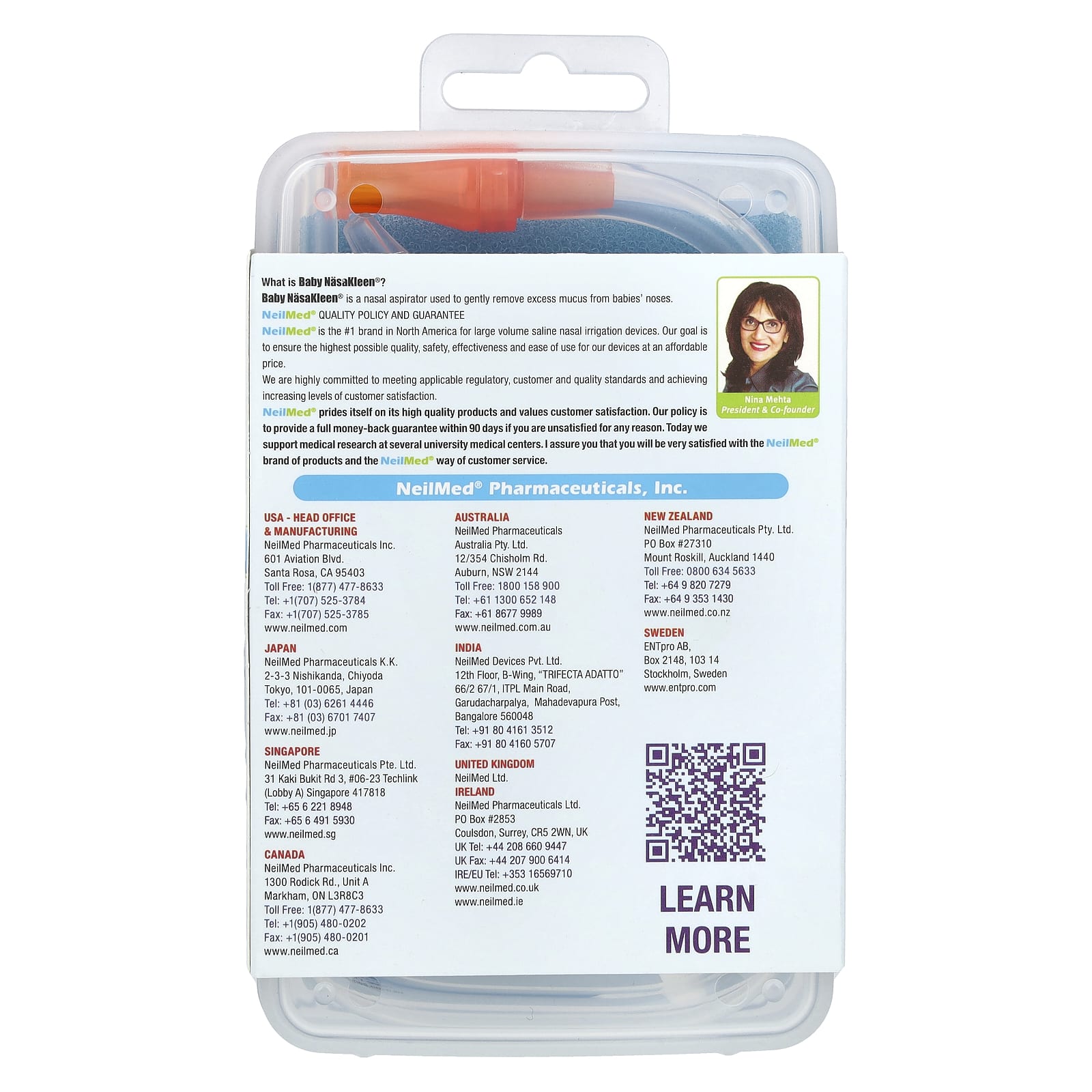 Squip, NeilMed NasaKleen, Babies & Kids Nasal-Oral Aspirator, 1 Kit - Image 2