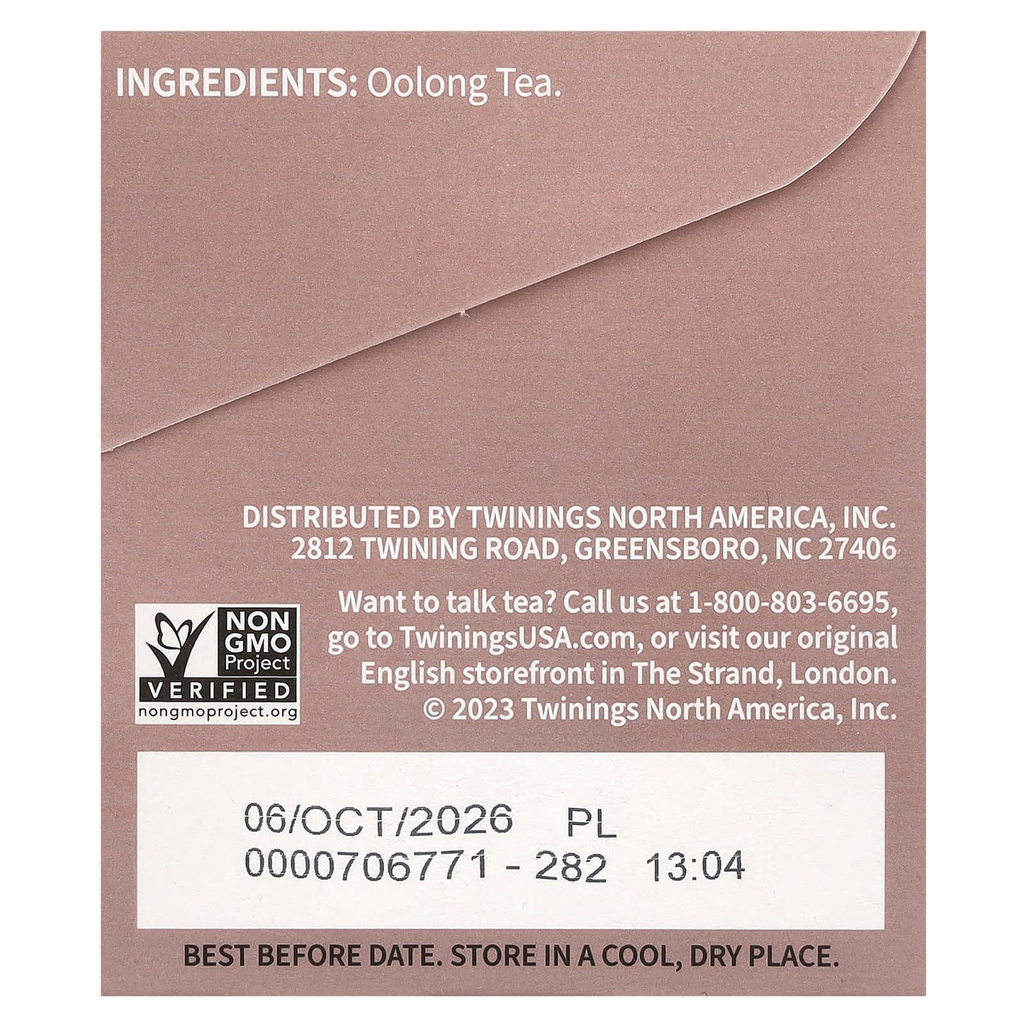 Twinings, Pure Oolong Tea, 20 Tea Bags, 1.41 oz (40 g) - Image 2