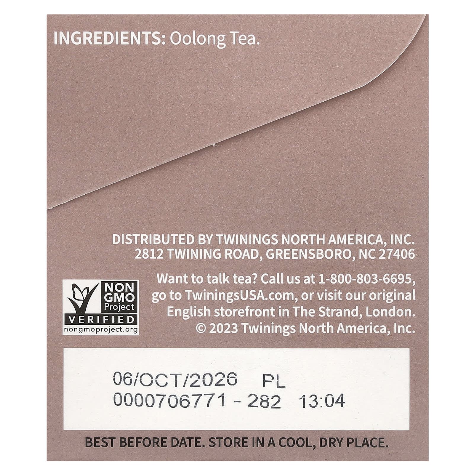 Twinings, Pure Oolong Tea, 20 Tea Bags, 1.41 oz (40 g) - Image 2