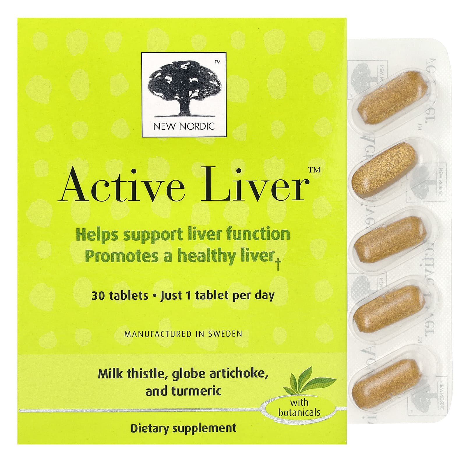 New Nordic, Active Liver™, 30 Tablets - Image 1