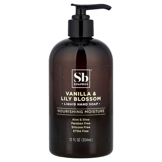 Soapbox, Moisturizing Hand Soap, Vanilla Bean, 12 fl oz (354 ml) - Image 1