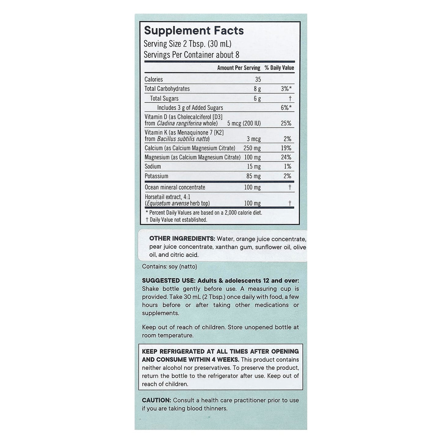 Bone Health+ Liquid Formula by Flora for Stronger Bones - Image 2