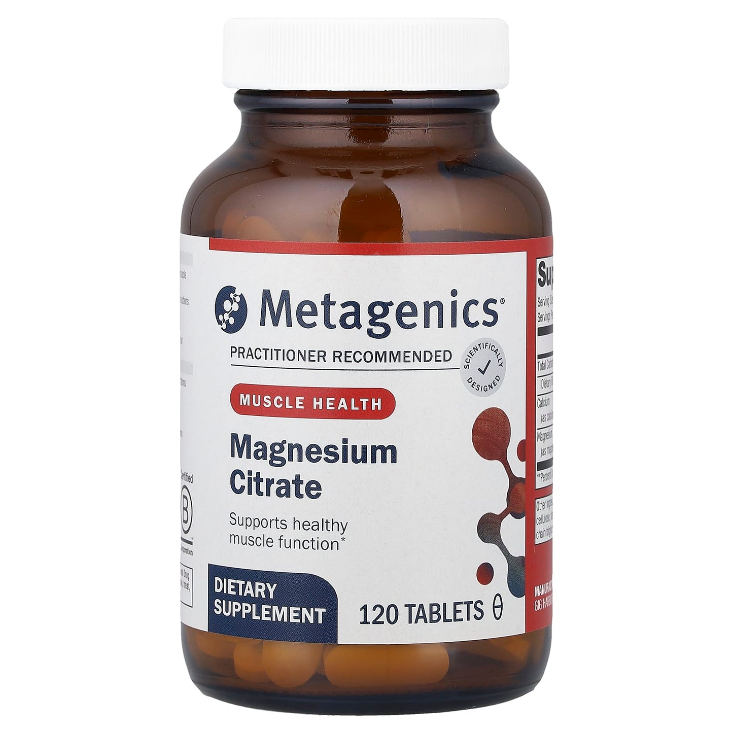 Metagenics, Magnesium Citrate, 120 Tablets - Image 1