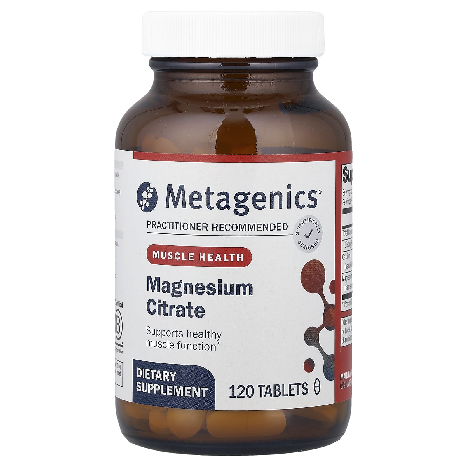 Metagenics, Magnesium Citrate, 120 Tablets - Image 1