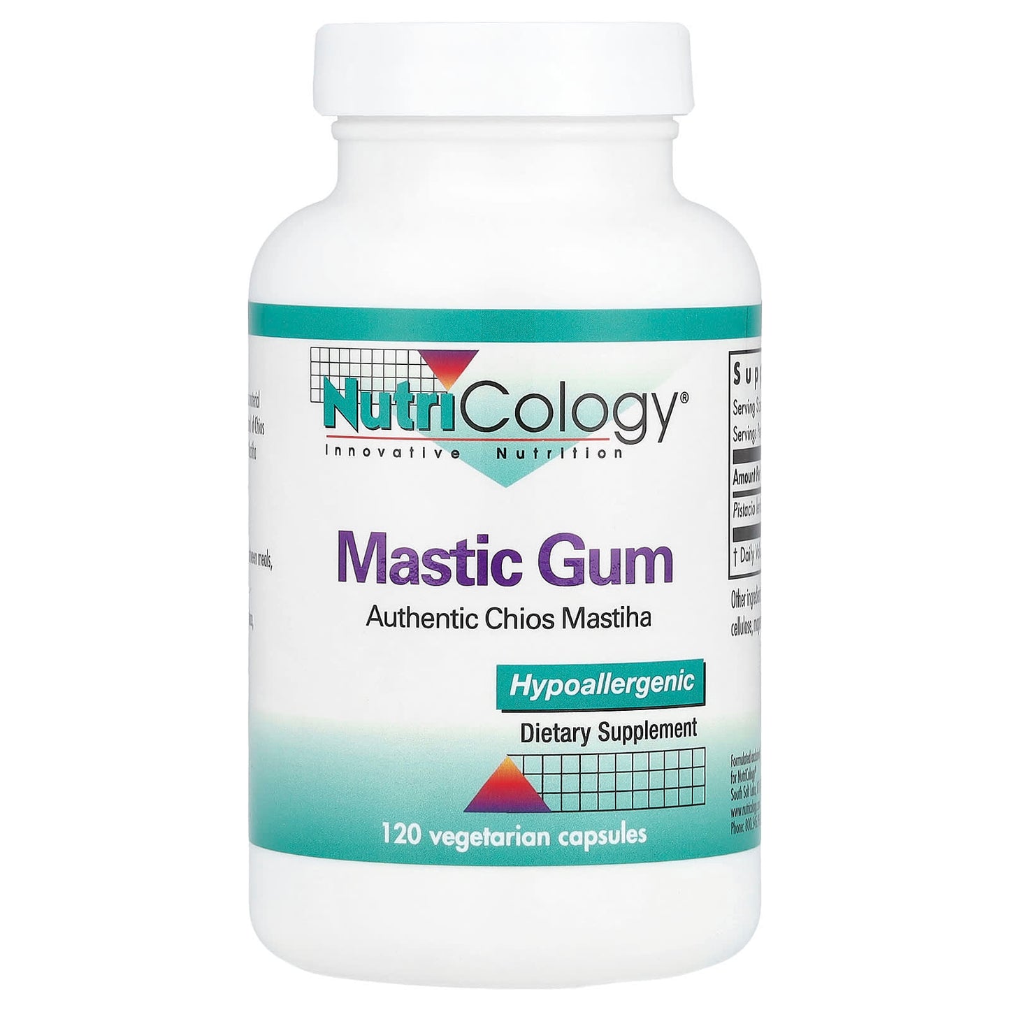Nutricology, Mastic Gum, 120 Vegetarian Capsules (0.5 g per Capsule) - Image 1
