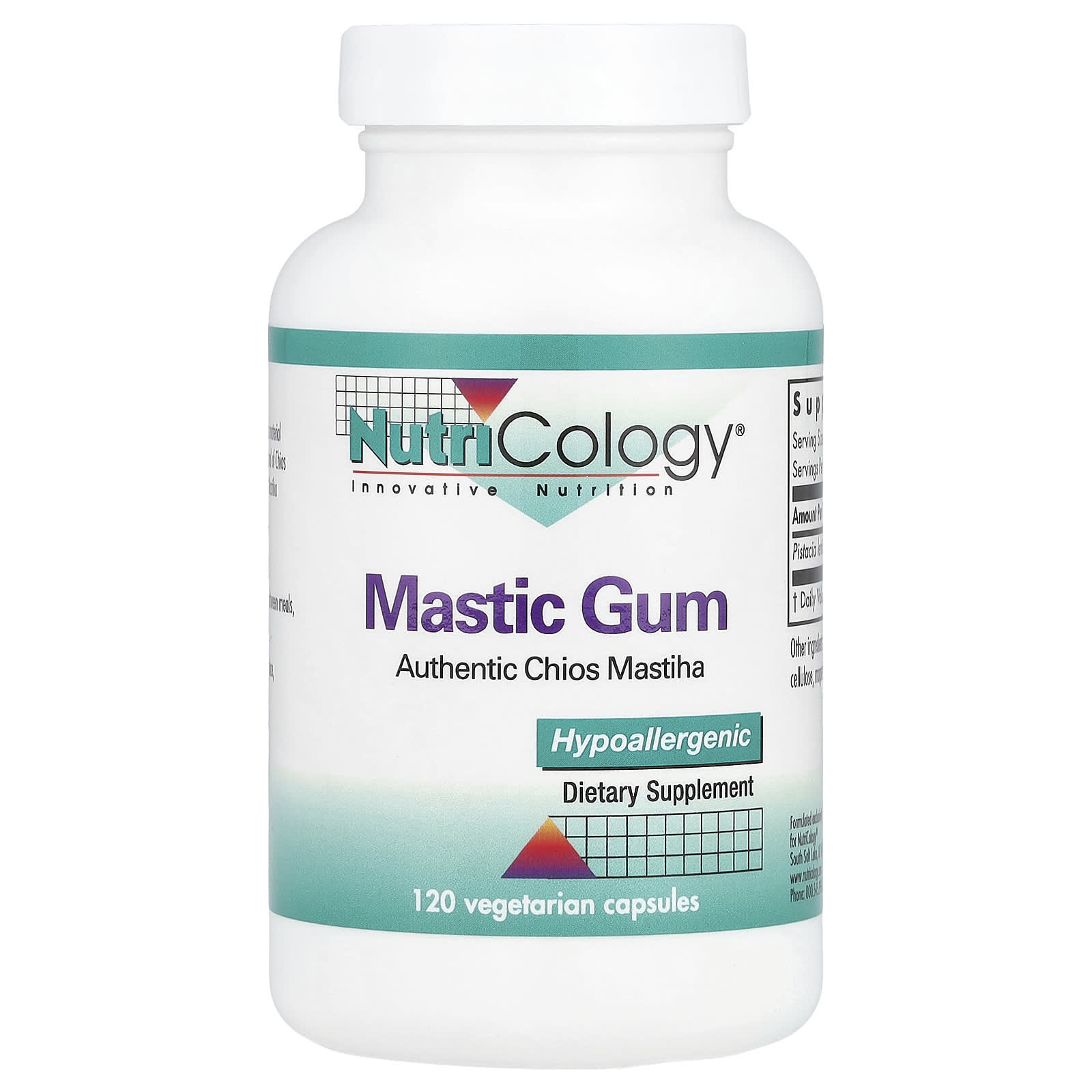 Nutricology, Mastic Gum, 120 Vegetarian Capsules (0.5 g per Capsule) - Image 1