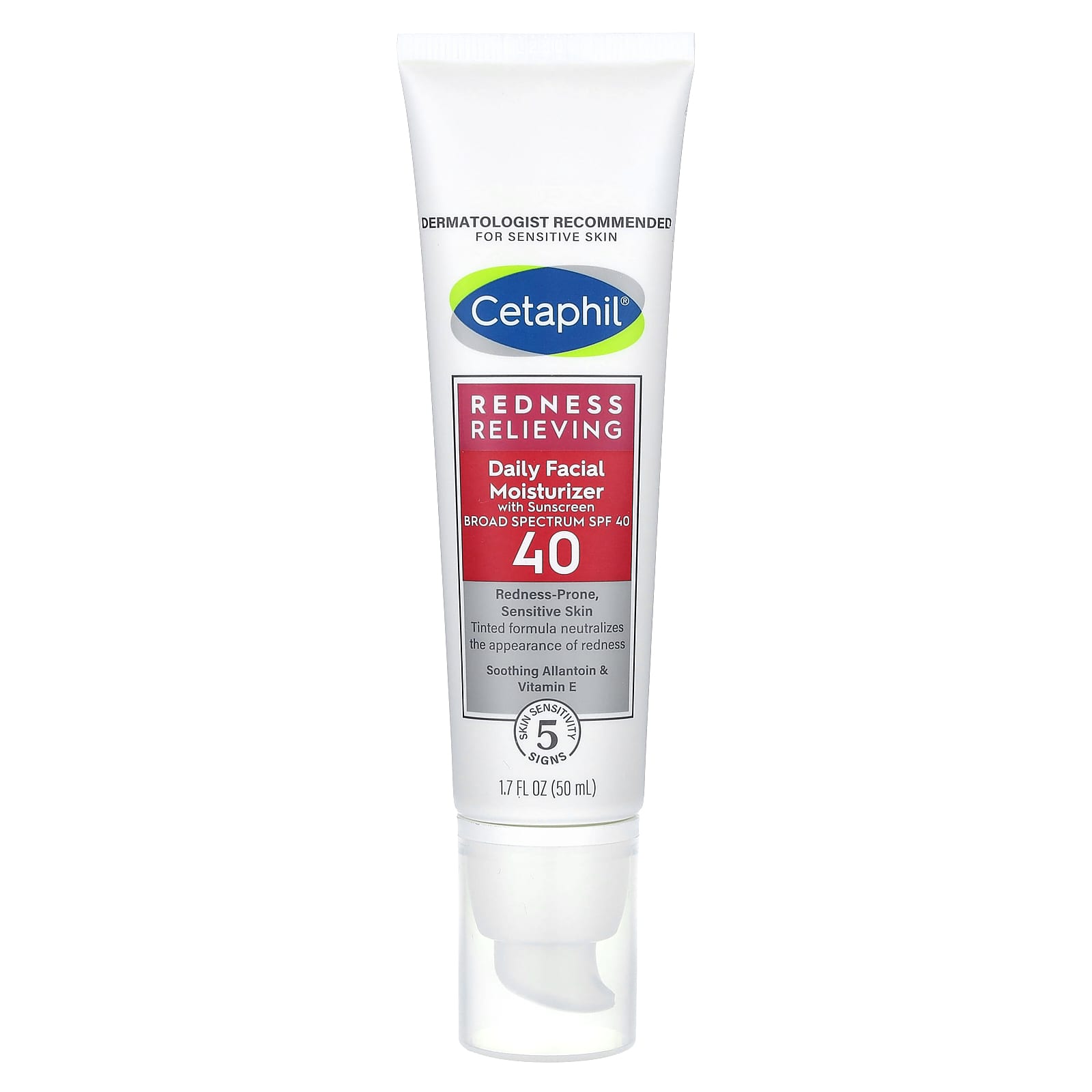 Cetaphil Redness Relieving Daily Moisturizer with SPF 40, Sensitive Skin - Image 1