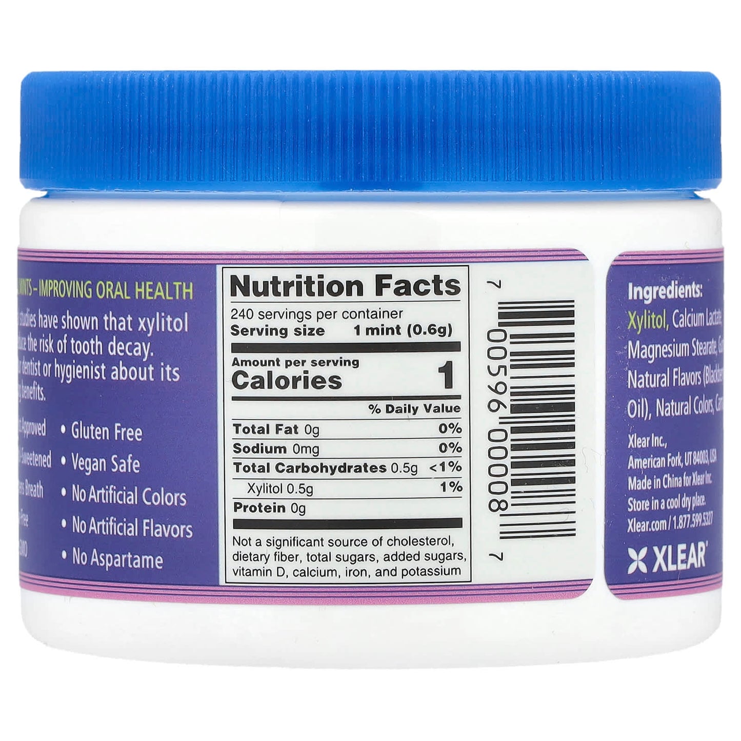 Xlear, Spry, Berryblast Mints with Xylitol, Sugar Free, 240 Pieces - Image 2
