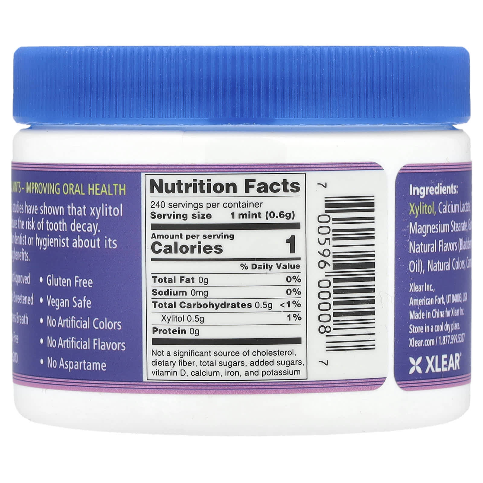 Xlear, Spry, Berryblast Mints with Xylitol, Sugar Free, 240 Pieces - Image 2