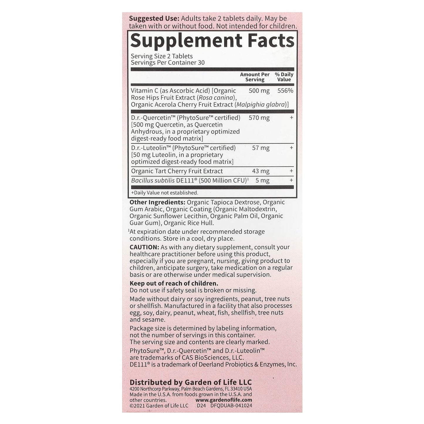 Quercetin Drop Uric Acid Supplement, 500mg, 60 Vegan Tablets - Image 2
